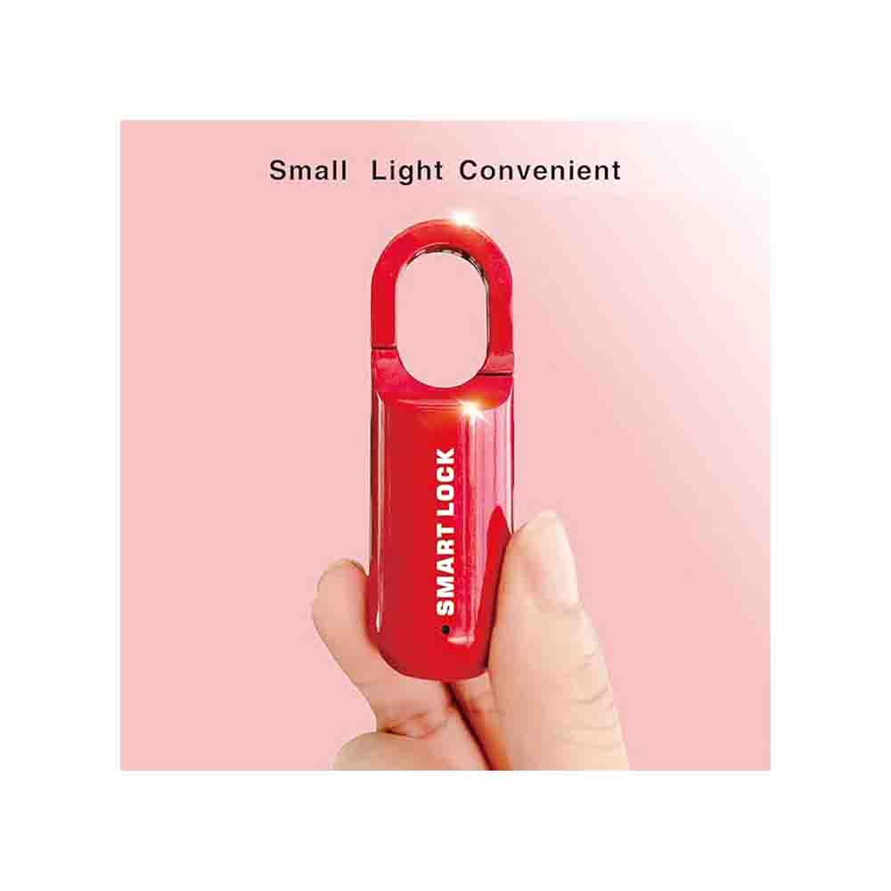 Mini Smart Fingerprint Padlock – Biometric USB Rechargeable Keyless Lock