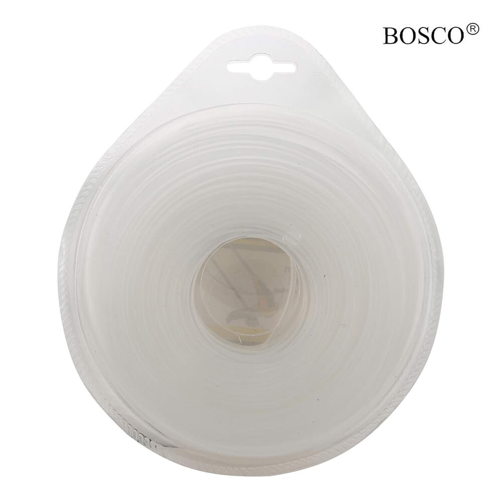 3mm Nylon Trimmer Line for Brush Cutter – 50 Metres | Heavy-Duty Round Profile Grass Cutting Wire for Tap & Go Trimmers | UV-Resistant Nylon Wire for Landscaping & Farm Use – White