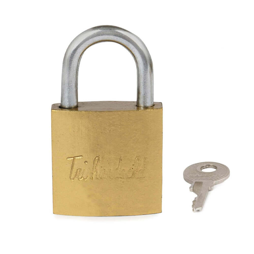 25 mm Iron Padlock with 2 Computerized Keys | Compact Luggage Lock for Bags, Suitcases, Backpacks & Travel Security | Durable Pressing Lock for Small Security Needs