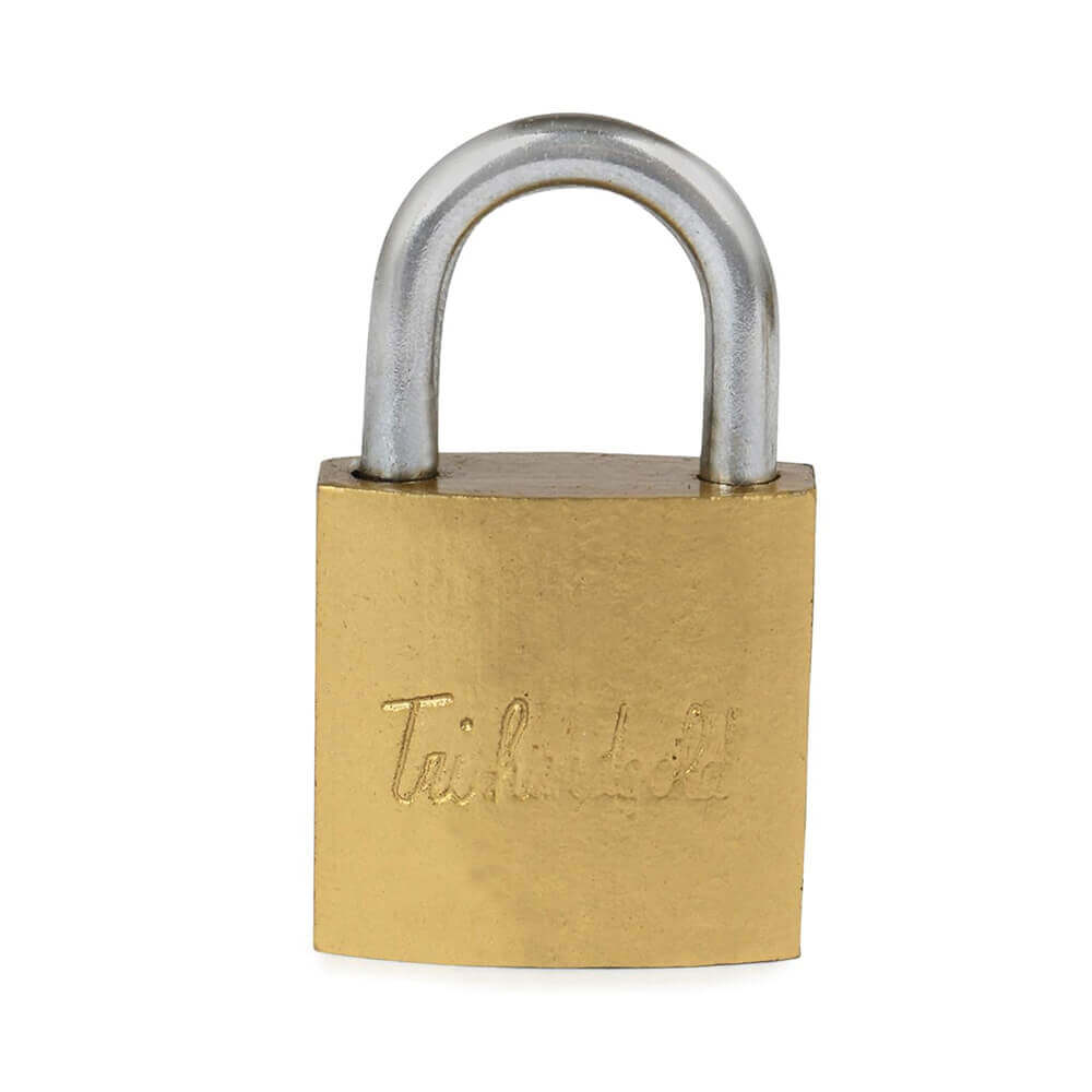 25 mm Iron Padlock with 2 Computerized Keys | Compact Luggage Lock for Bags, Suitcases, Backpacks & Travel Security | Durable Pressing Lock for Small Security Needs