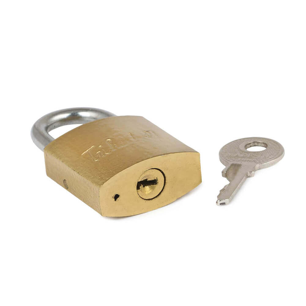 25 mm Iron Padlock with 2 Computerized Keys | Compact Luggage Lock for Bags, Suitcases, Backpacks & Travel Security | Durable Pressing Lock for Small Security Needs