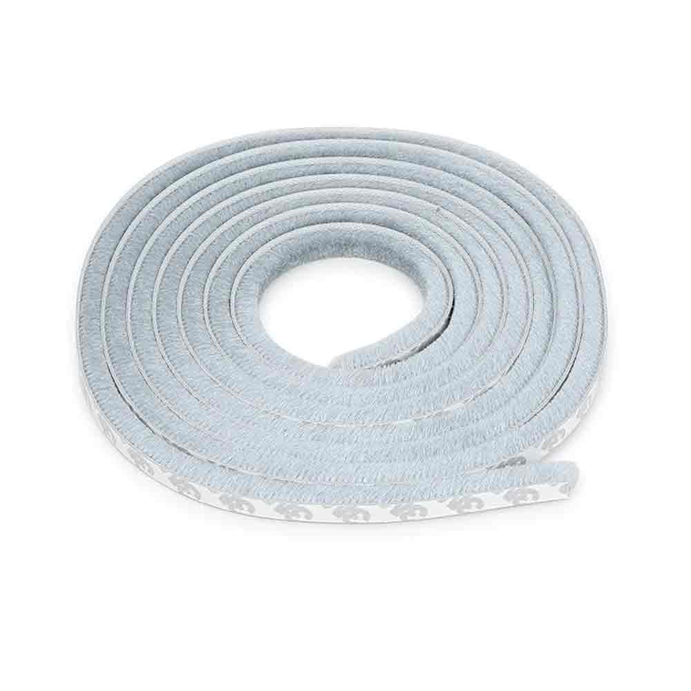 Weather Stripping Brush for Sliding Windows/Doors Frame Side,Pile Self Adhesive Weatherstrip Seal Strip Sealer Draft Stoppers (16.5ft, (5m), Grey).