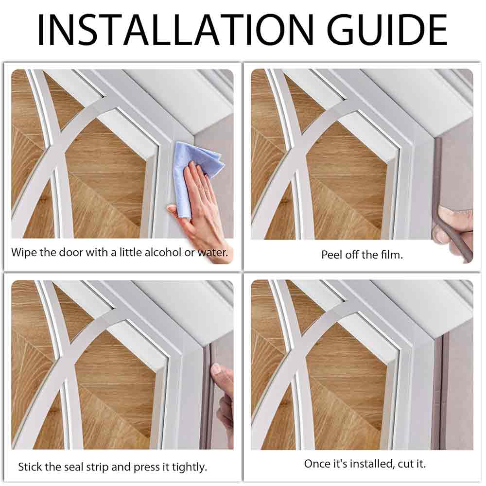 Self-Adhesive 5m, D Shape,EPDM, Rubber Insulation, Weather Proof, dust Proof,Sound Proof, Insect Blocker, Collision Avoidance for Door/Window (Brown)(Pack of 1 Pcs).