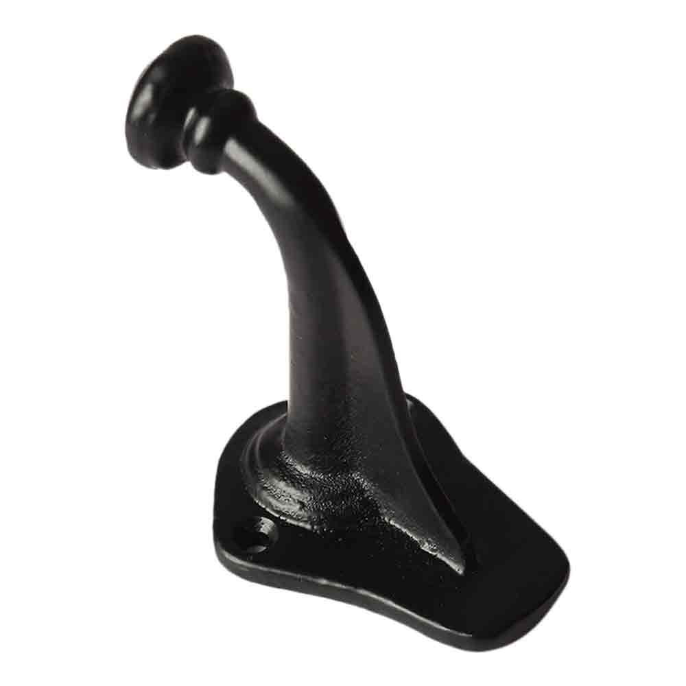 Minimalistic Coat Hook Cloth Holder Bathroom Cloakroom Hook Modern Closet Wall hook Mounted DIY Contemporary Single Matt Black (Pack of 1)