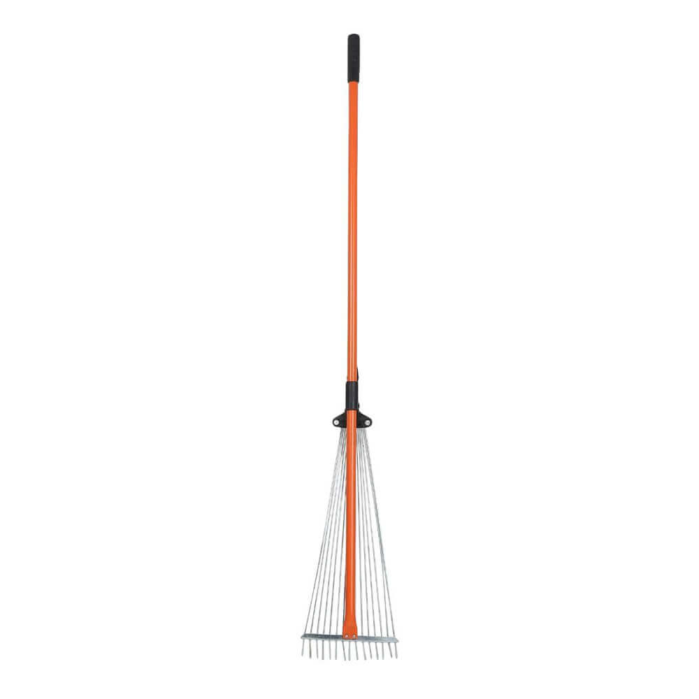 Telescopic Garden with Adjustable Handle (49 to 64 Inch) | Heavy-Duty Alloy Steel Leaf Rake for Lawn, Yard & Garden Cleanup | Extendable Metal Rake for Leaves & Debris Removal