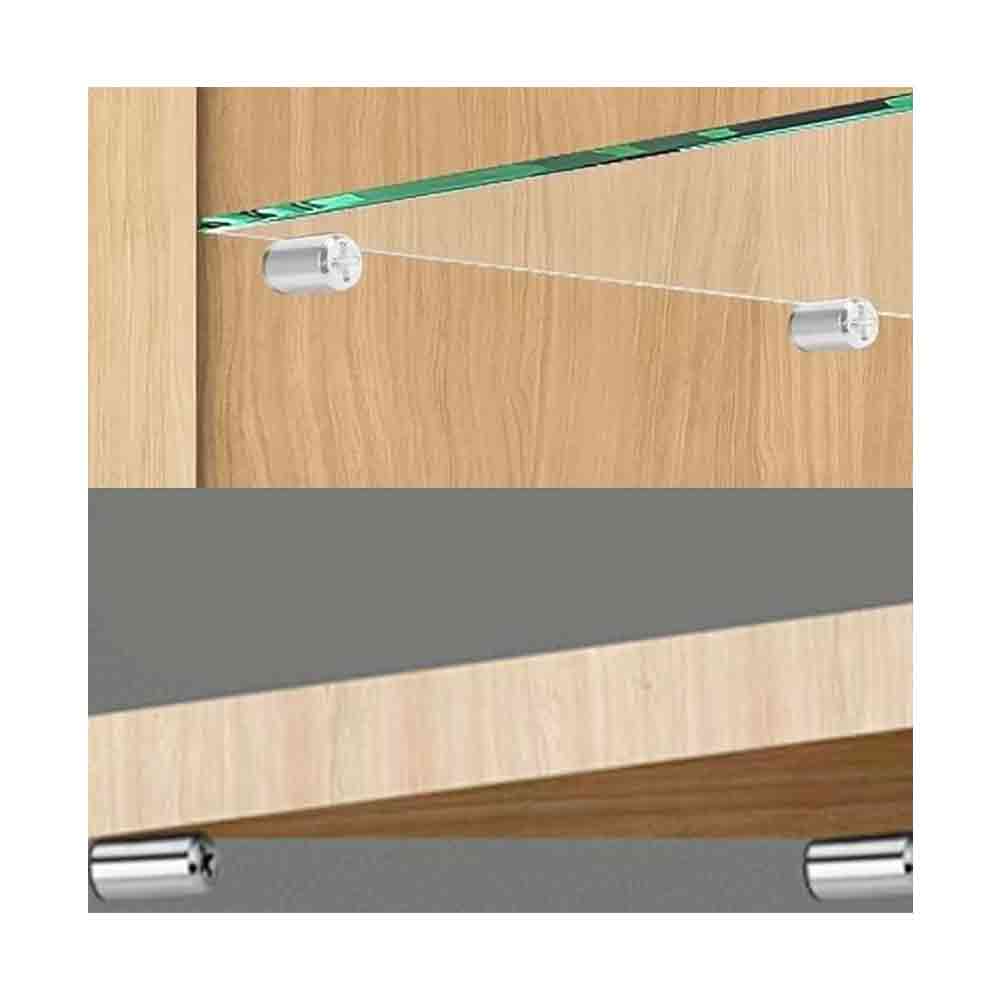 Shelf Support Pegs Set of 20 with Anti-Slip Silicone Sleeve – Heavy-Duty Nickel-Plated Iron Pins for Cabinet, Kitchen Shelf, Bookcase, Wooden Furniture – Easy to Install & Rust-Resistant