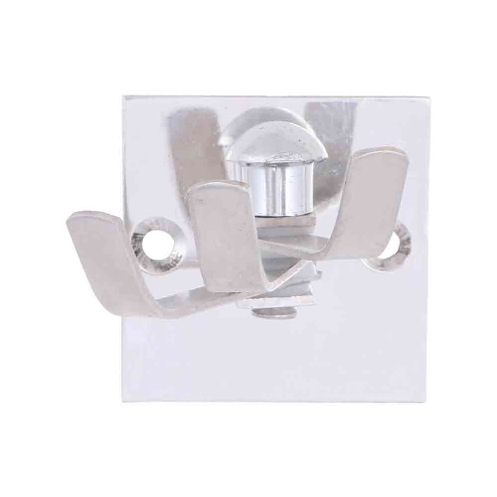 Wall Hooks for Hanging Cloth and Towel Hangers for Wall Hook 3 PIN,Door Hangers,Hook Rail Pack of 2, Chrome