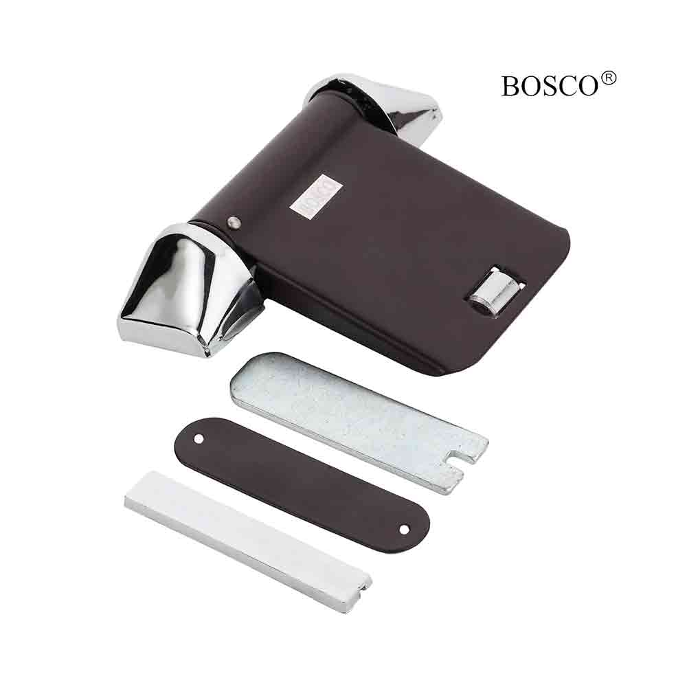 Helix Door Closer – Light Duty Spring Action Door Closer for Wooden, PVC, and Lightweight Aluminum Doors – Ideal for Residential & Commercial Use (Brown, 5 x 4 Inches, Iron Coated)