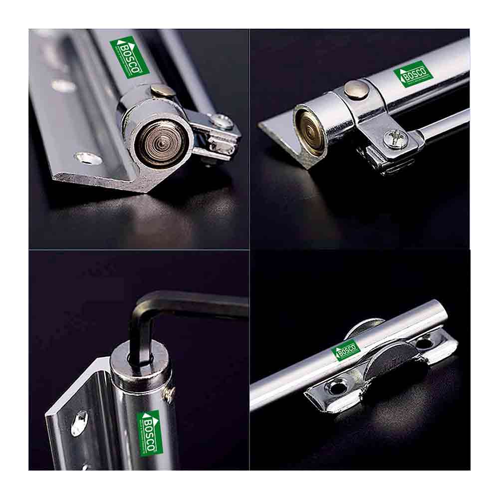 Stainless Steel Spring Door Closers for Light Weight Door, Residential/Commercial Purpose with Fitting Set (Color Silver) (Spring Door Closer_1 Pc)