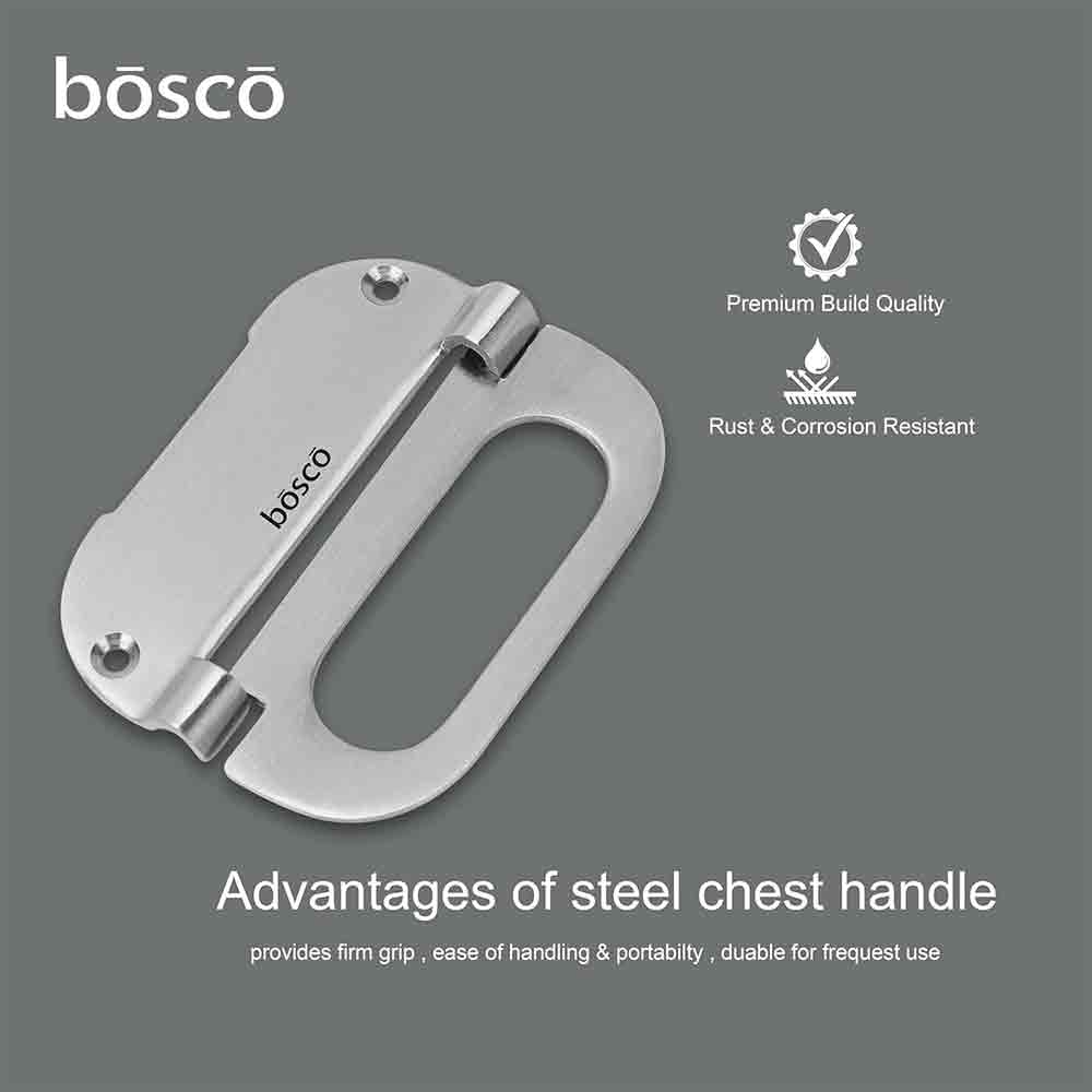 Stainless Steel Furniture Drawer Chest Pull Handle Kadi and Bed Storage Box Chest Pull Handles Kadi (Pack of 2)