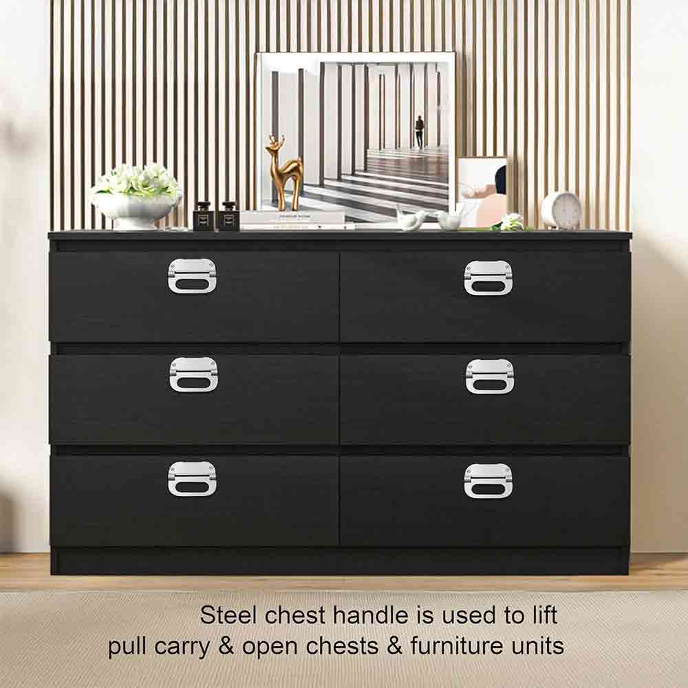 Stainless Steel Furniture Drawer Chest Pull Handle Kadi and Bed Storage Box Chest Pull Handles Kadi (Pack of 2)