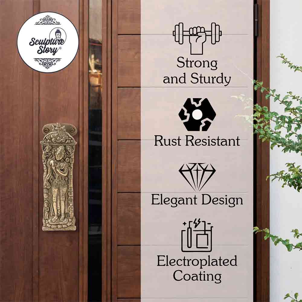 Brass Antique Finish DEV Door Handle