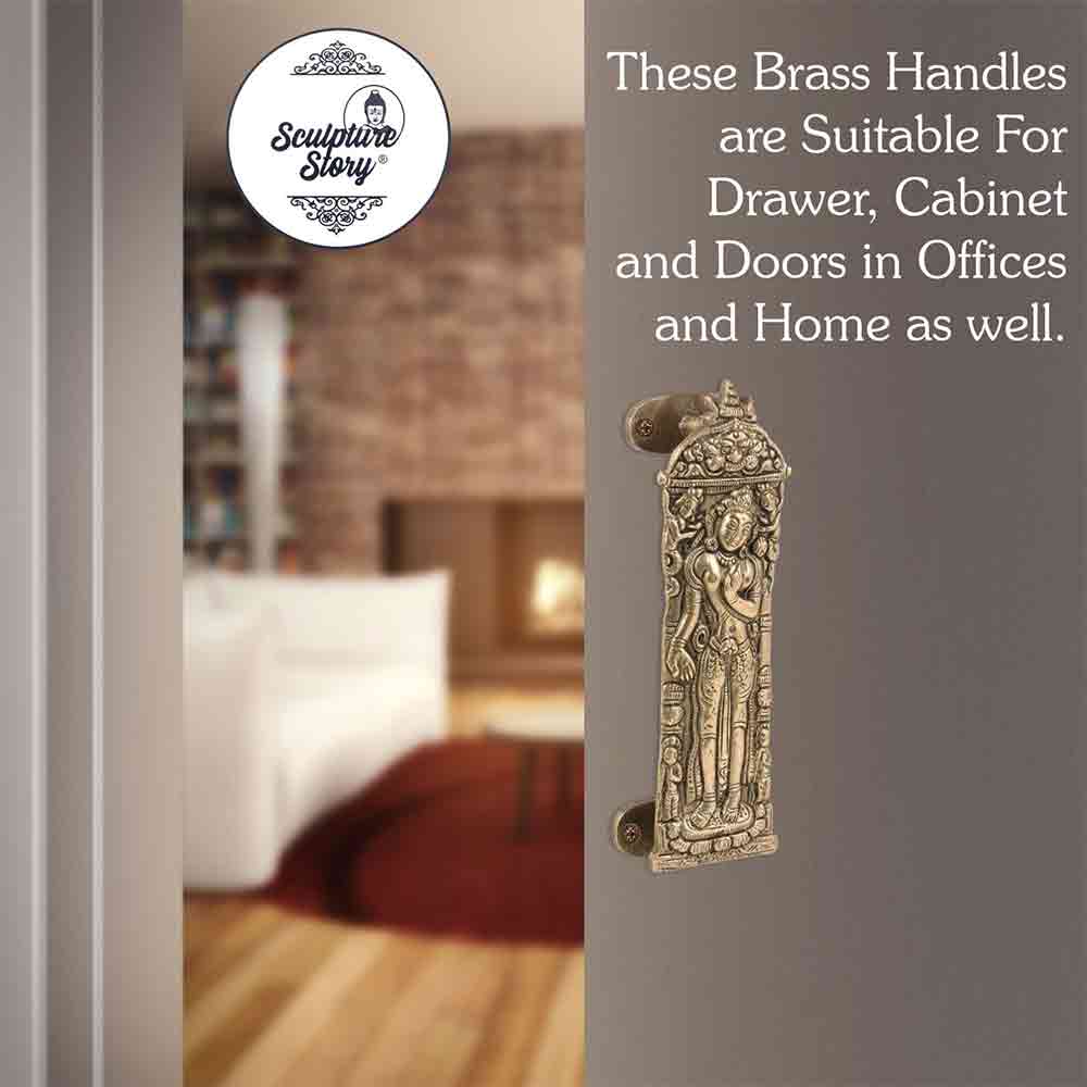 Brass Antique Finish DEV Door Handle
