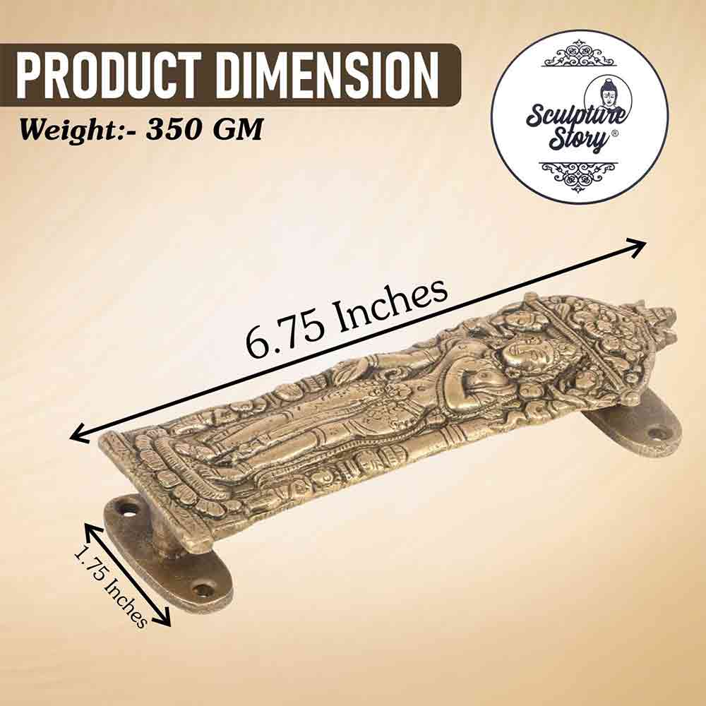 Brass Antique Finish DEV Door Handle
