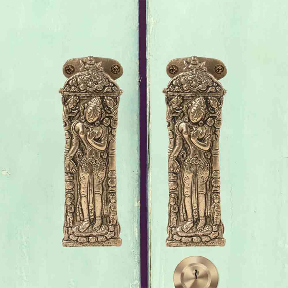 Brass Antique Finish DEV Door Handle