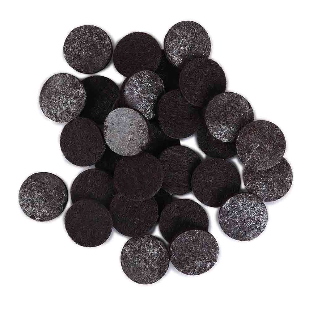 Self-Adhesive Furniture Felt Pads – 32 pcs Pcs Round 25mm Brown | Chair Leg Floor Protectors | Anti-Skid, Anti-Scratch, Noise Reduction Pads for Sofa, Table, Bed