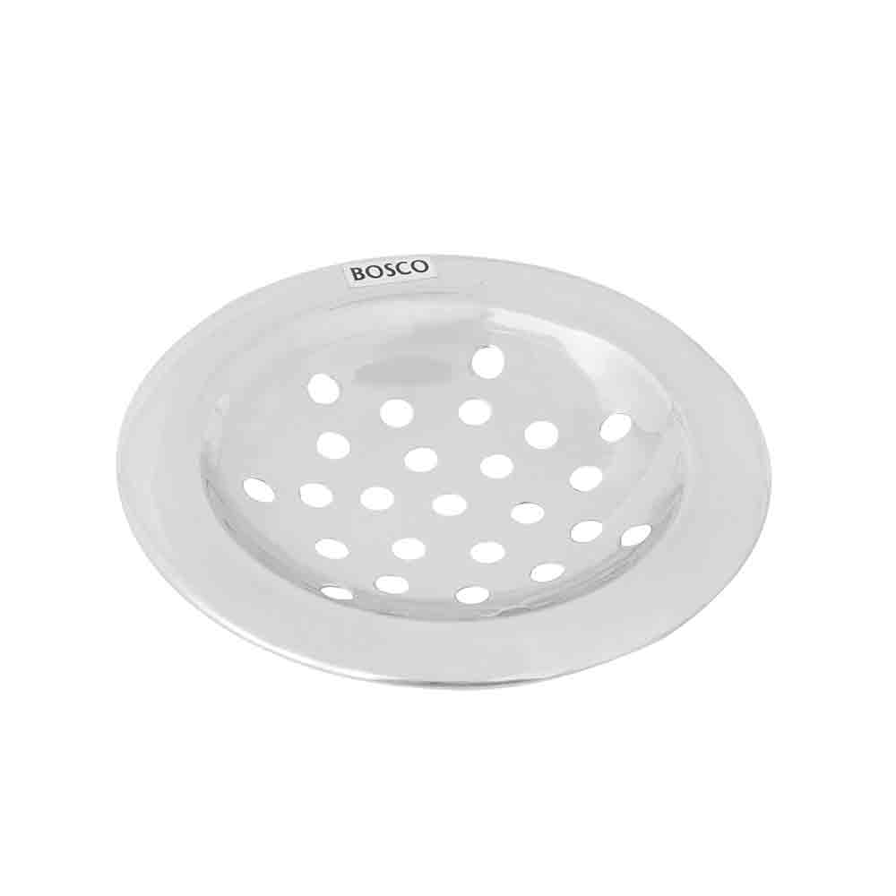 Bidding Jali - 4 Inch Round Stainless Steel Bathroom Floor Drain | Anti-Clog Silver Drain Cover for Bathroom, Kitchen, Balcony & Shower Area | Rust-Resistant, Durable Design