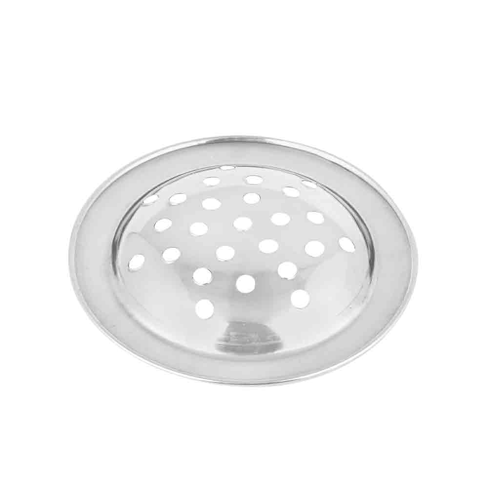 Bidding Jali - 4 Inch Round Stainless Steel Bathroom Floor Drain | Anti-Clog Silver Drain Cover for Bathroom, Kitchen, Balcony & Shower Area | Rust-Resistant, Durable Design