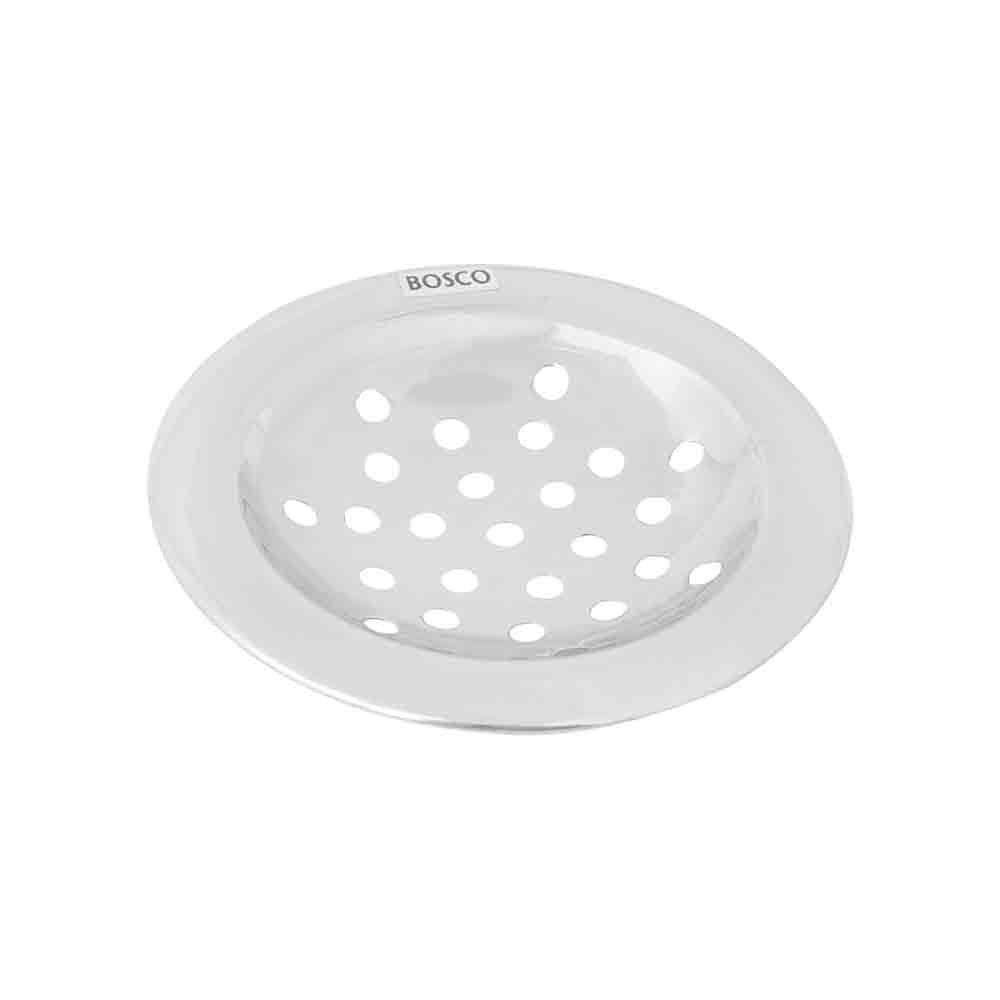 Stainless Steel Round Bathroom Floor Drain Water Drain Grating (Floor Jali) (Silver) - Pack of 2