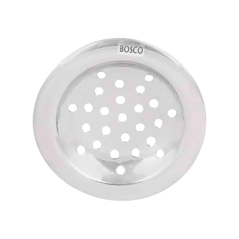 Stainless Steel Round Bathroom Floor Drain Water Drain Grating (Floor Jali) (Silver) - Pack of 2