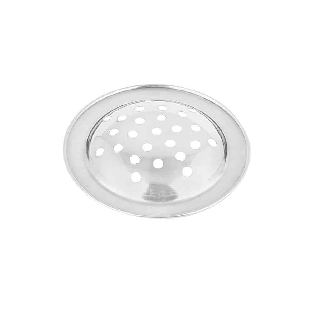 Stainless Steel Round Bathroom Floor Drain Water Drain Grating (Floor Jali) (Silver) - Pack of 2
