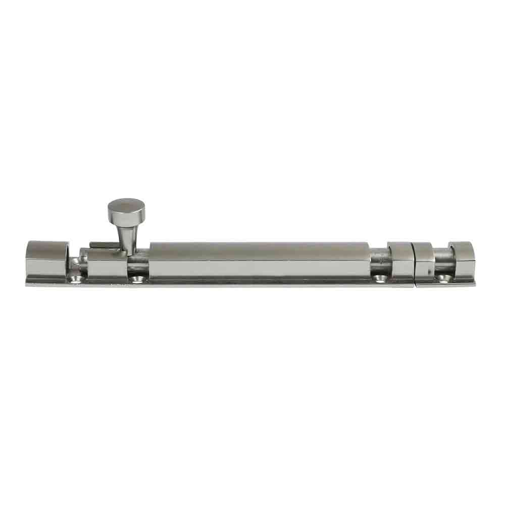 10mm x 8-Inch Half Round Tower Bolt – Pack of 10 | Premium Aluminium Door & Window Latch with Stainless Steel Finish | Rust-Proof Door Fittings for Home and Office Use