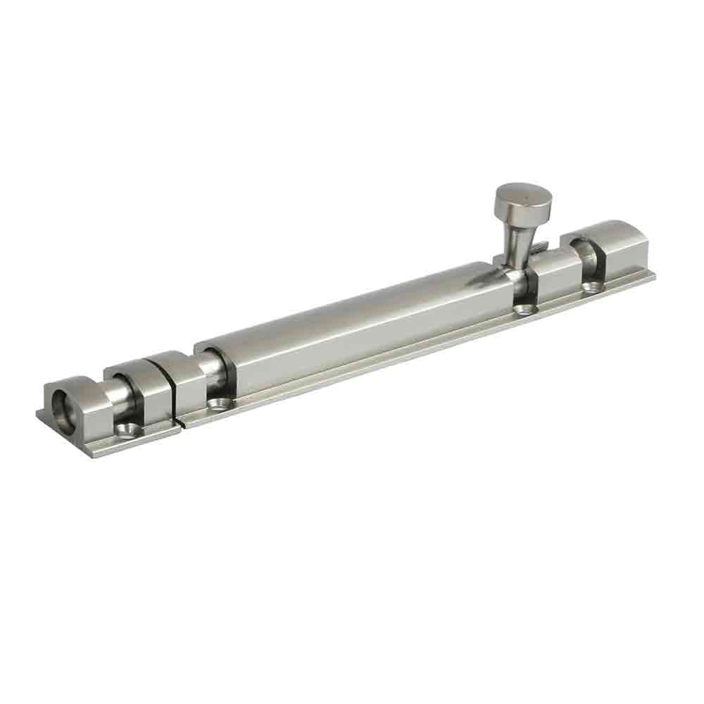 10mm x 8-Inch Half Round Tower Bolt – Pack of 10 | Premium Aluminium Door & Window Latch with Stainless Steel Finish | Rust-Proof Door Fittings for Home and Office Use