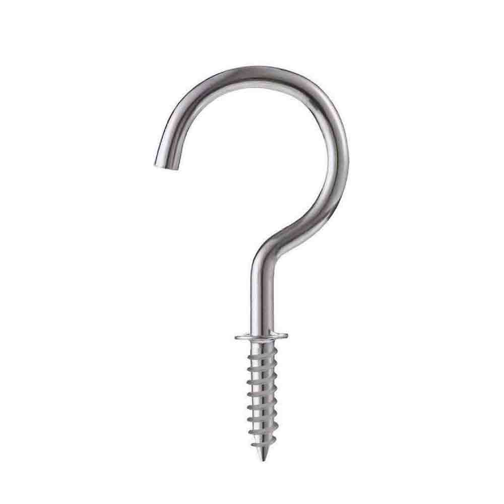 2 inch Steel Cup Ceiling Hooks Holder - Pack of 10 Pcs, Heavy Duty J Hook.