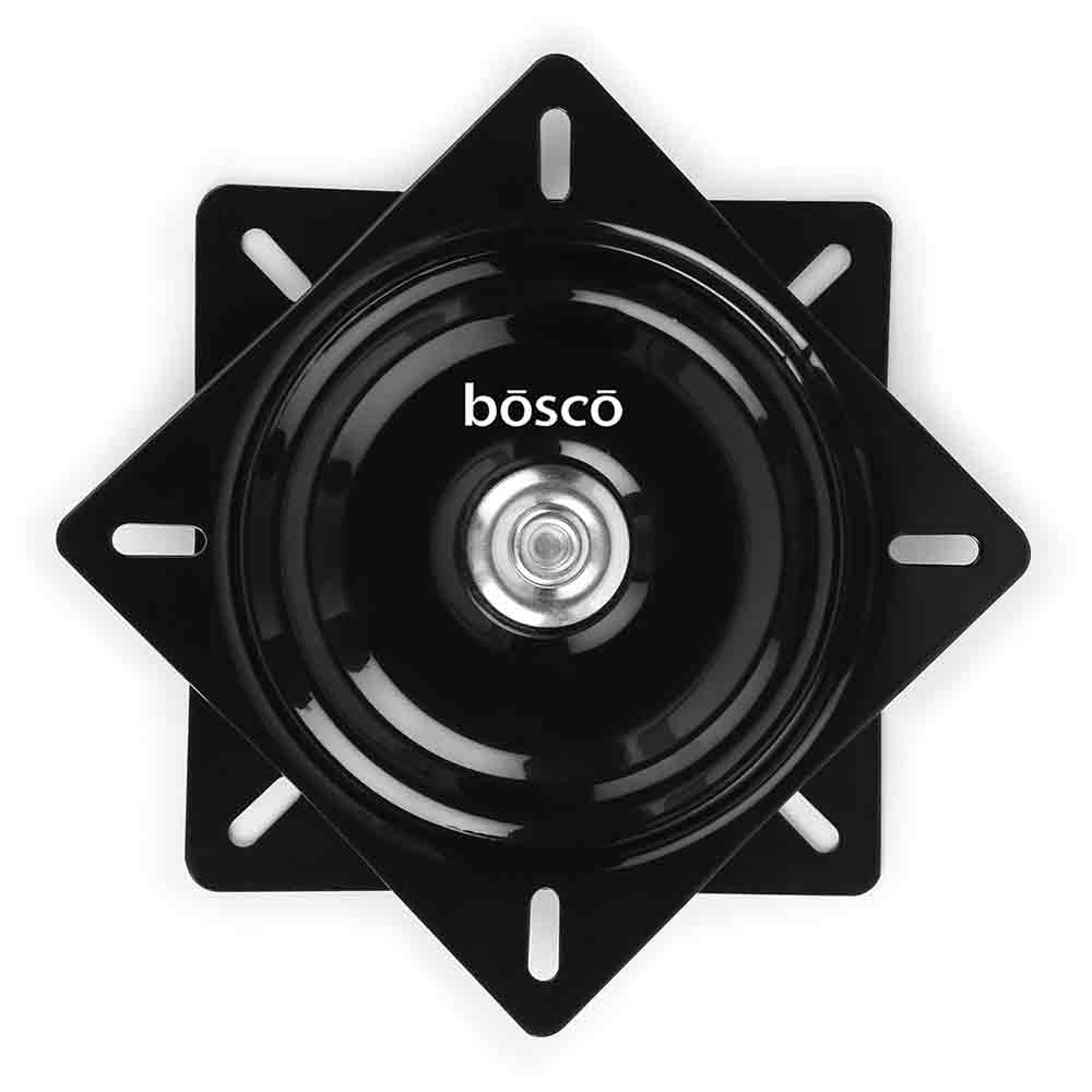 6 Inch Square Swivel Plate Turntable Bearing, Rotating Lazy Susan Swivel Plate for Bar Stool, Recliner Chair, and Furniture, 220 lb Capacity