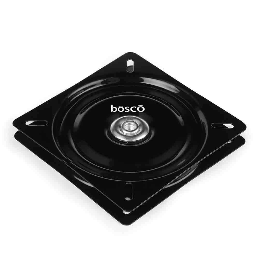 6 Inch Square Swivel Plate Turntable Bearing, Rotating Lazy Susan Swivel Plate for Bar Stool, Recliner Chair, and Furniture, 220 lb Capacity
