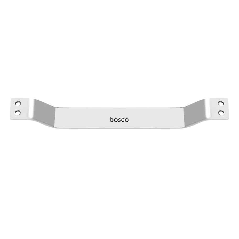 8 Inch Stainless Steel Silver Satin Finish Two Hole Front Screw Door Pull Handle for Home Main Door, Home Bed Room Door and Bathroom Door