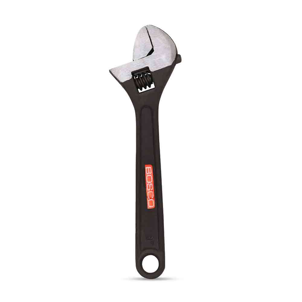 Adjustable Spanner 6 inches, Easy Wrench & Spanner, Ideal Plumbing Tools, Adjustable Wrench for All Nut Sizes, Rust-Proof Black Phosphate Coating, Lasered Scale & Wide Grip, (Pack of 1)