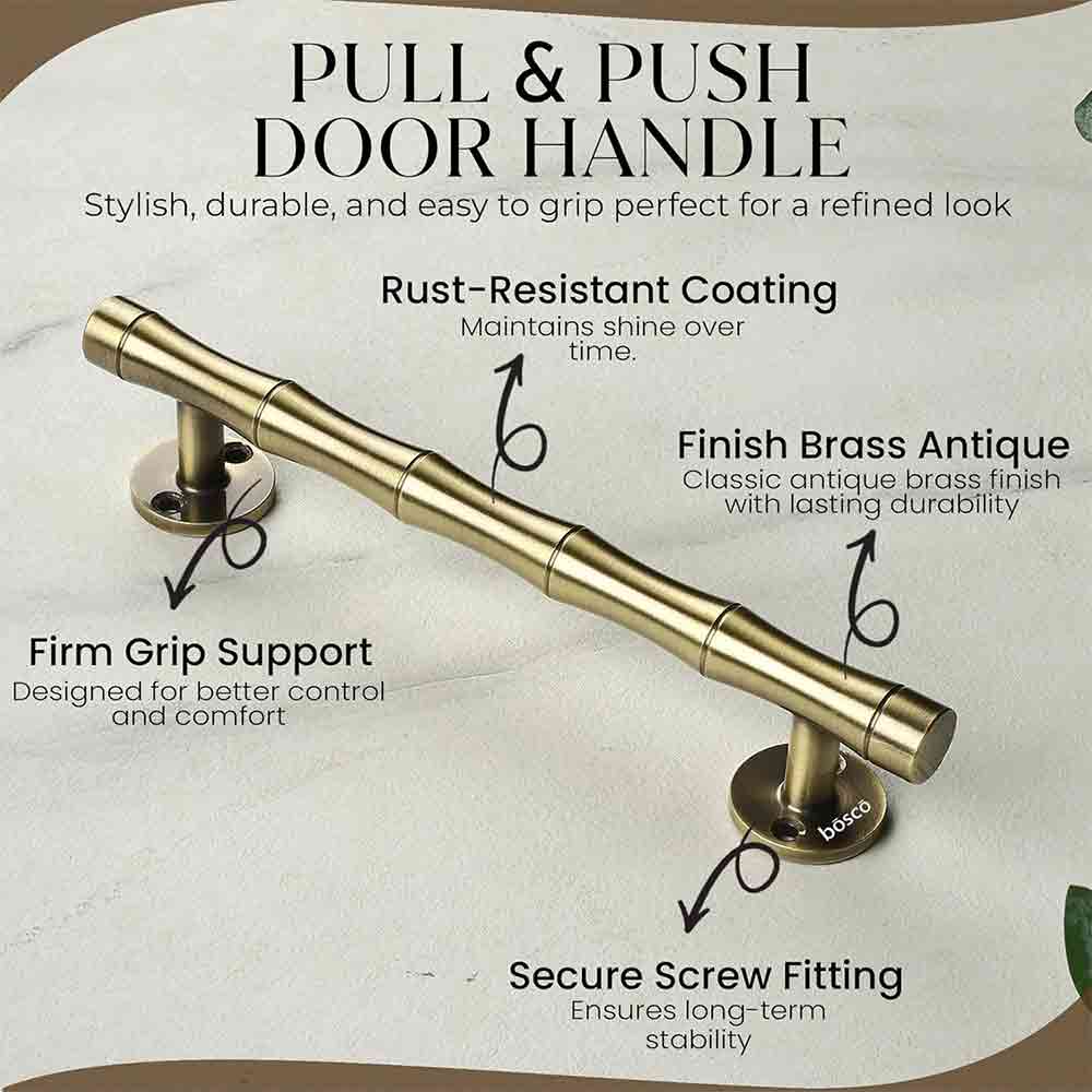 Door Handle|Stainless Steel Main Door Handle|8 Inch Pull-Push Handle (Colour:Antique Finish)