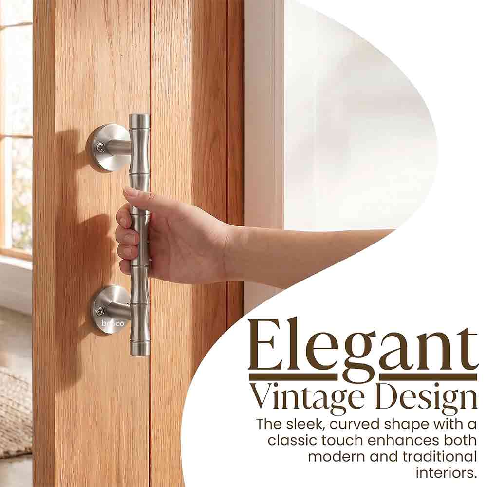 Door Handle|Stainless Steel Main Door Handle|8 Inch Pull-Push Handle (Colour:SS Finish)