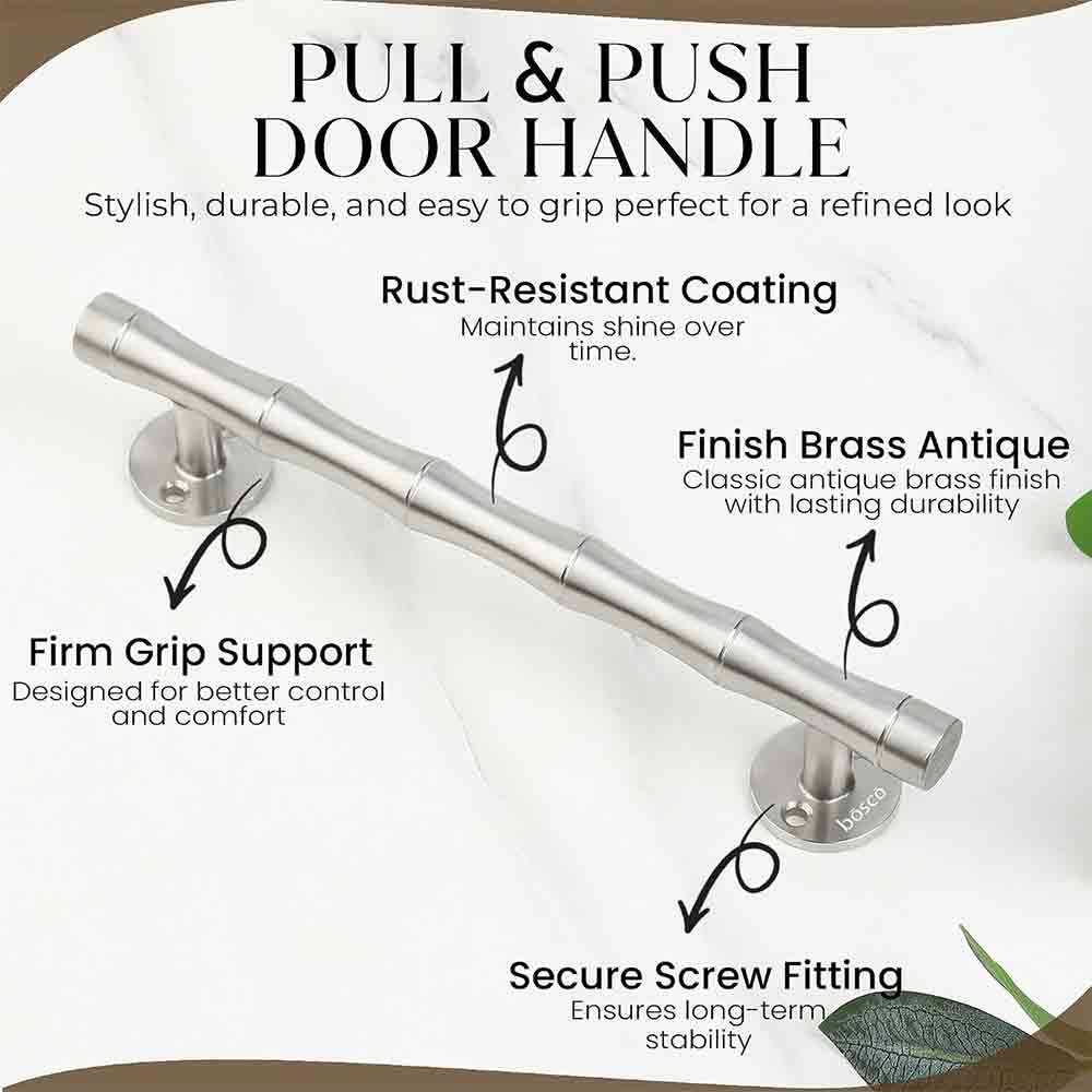 Door Handle|Stainless Steel Main Door Handle|8 Inch Pull-Push Handle (Colour:SS Finish)