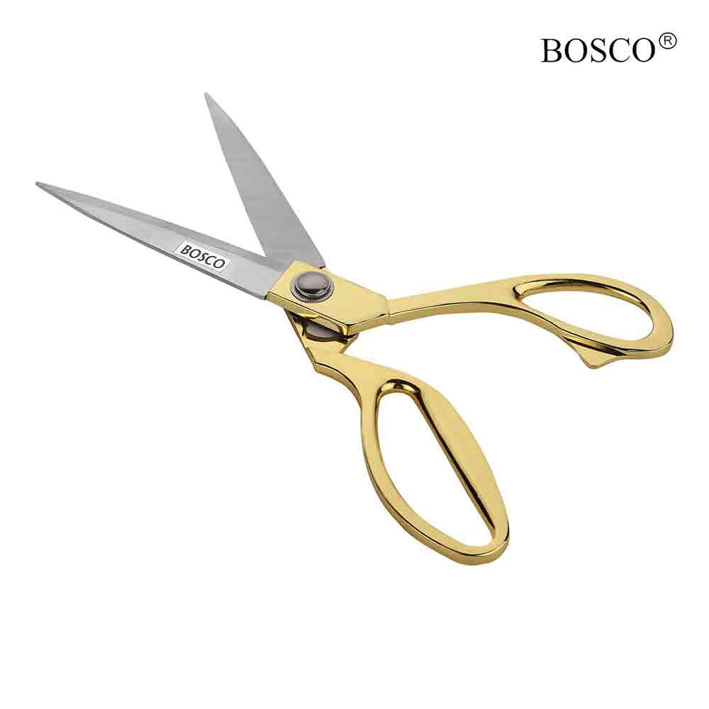 Golden Stainless Steel Sscissor 10.5 Inches For Cutting Paper, Cardboard, Fabric, Photos, Tailoring, Kitchen, Coth cutting, Professional & Craft scissor