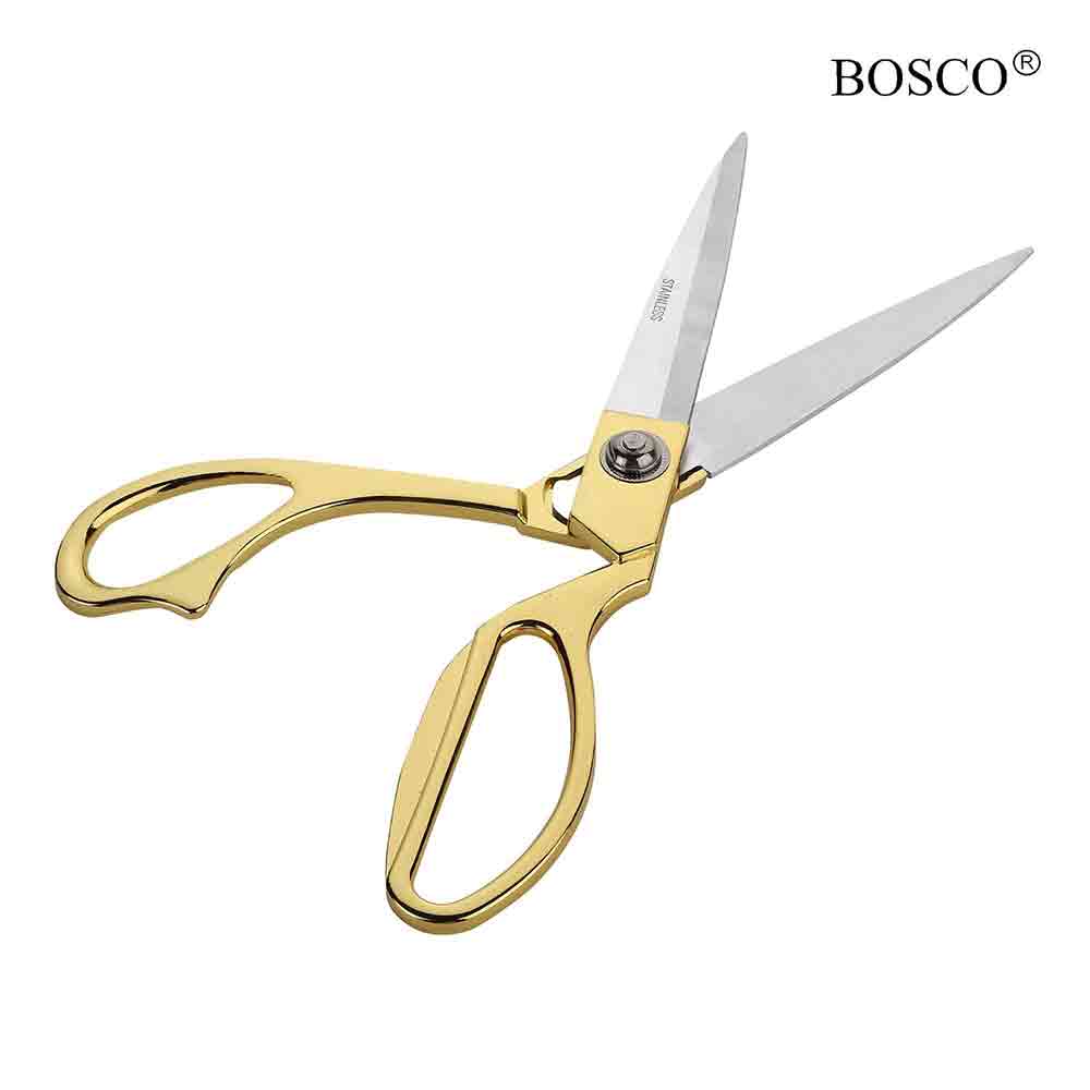Golden Stainless Steel Sscissor 10.5 Inches For Cutting Paper, Cardboard, Fabric, Photos, Tailoring, Kitchen, Coth cutting, Professional & Craft scissor
