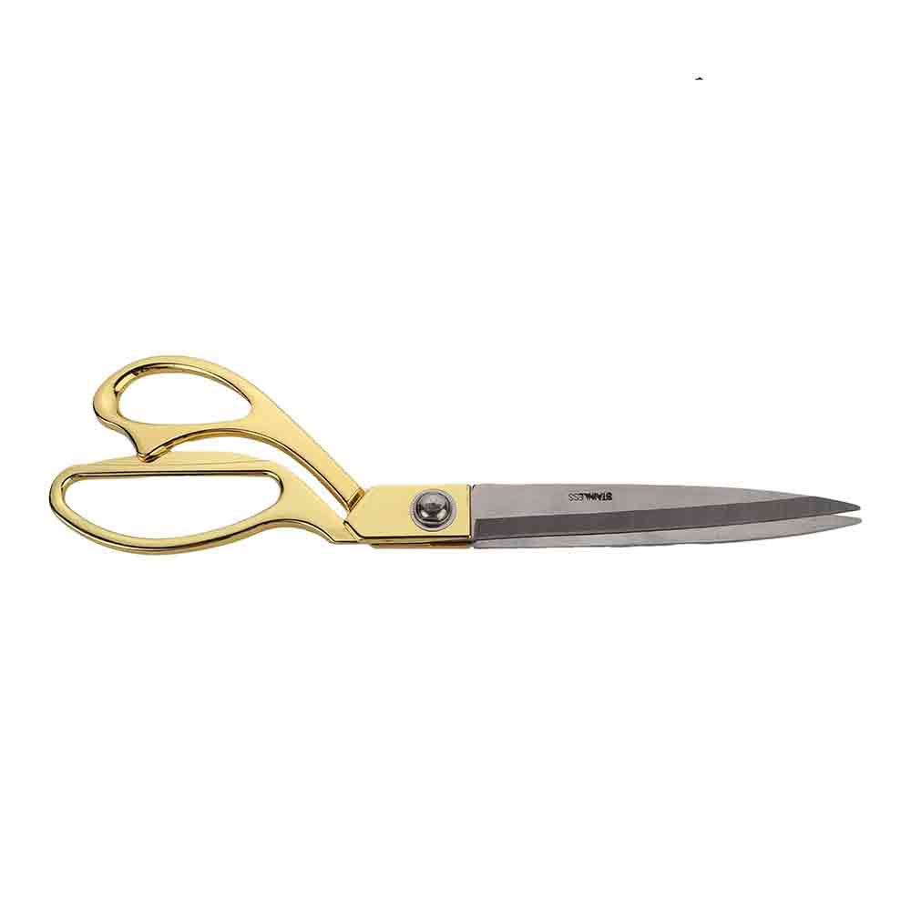 Golden Tailor Scissor 8.5 Inch – High Carbon Stainless Steel with Mirror Finish Blades, Ergonomic Golden Handle – Ultra-Sharp,Fabric Cutting Shears for Sewing, Quilting & Tailoring