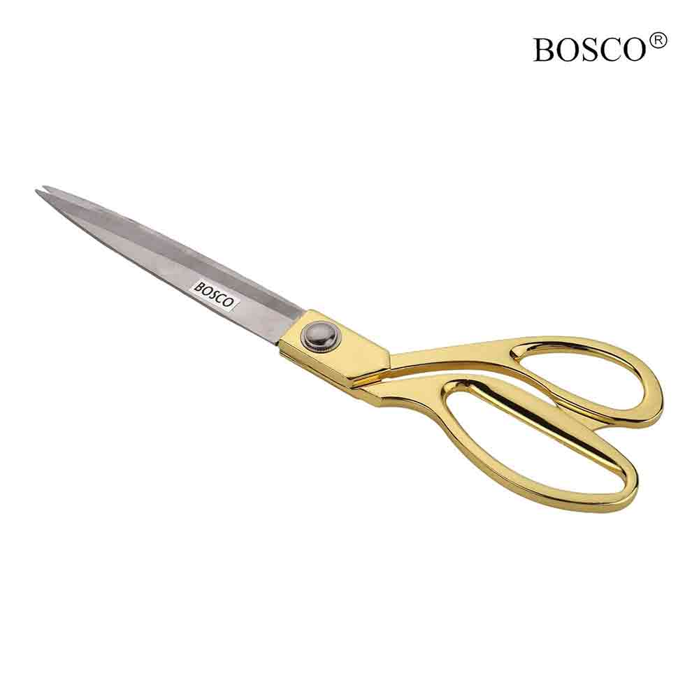 Golden Tailor Scissor 8.5 Inch – High Carbon Stainless Steel with Mirror Finish Blades, Ergonomic Golden Handle – Ultra-Sharp,Fabric Cutting Shears for Sewing, Quilting & Tailoring