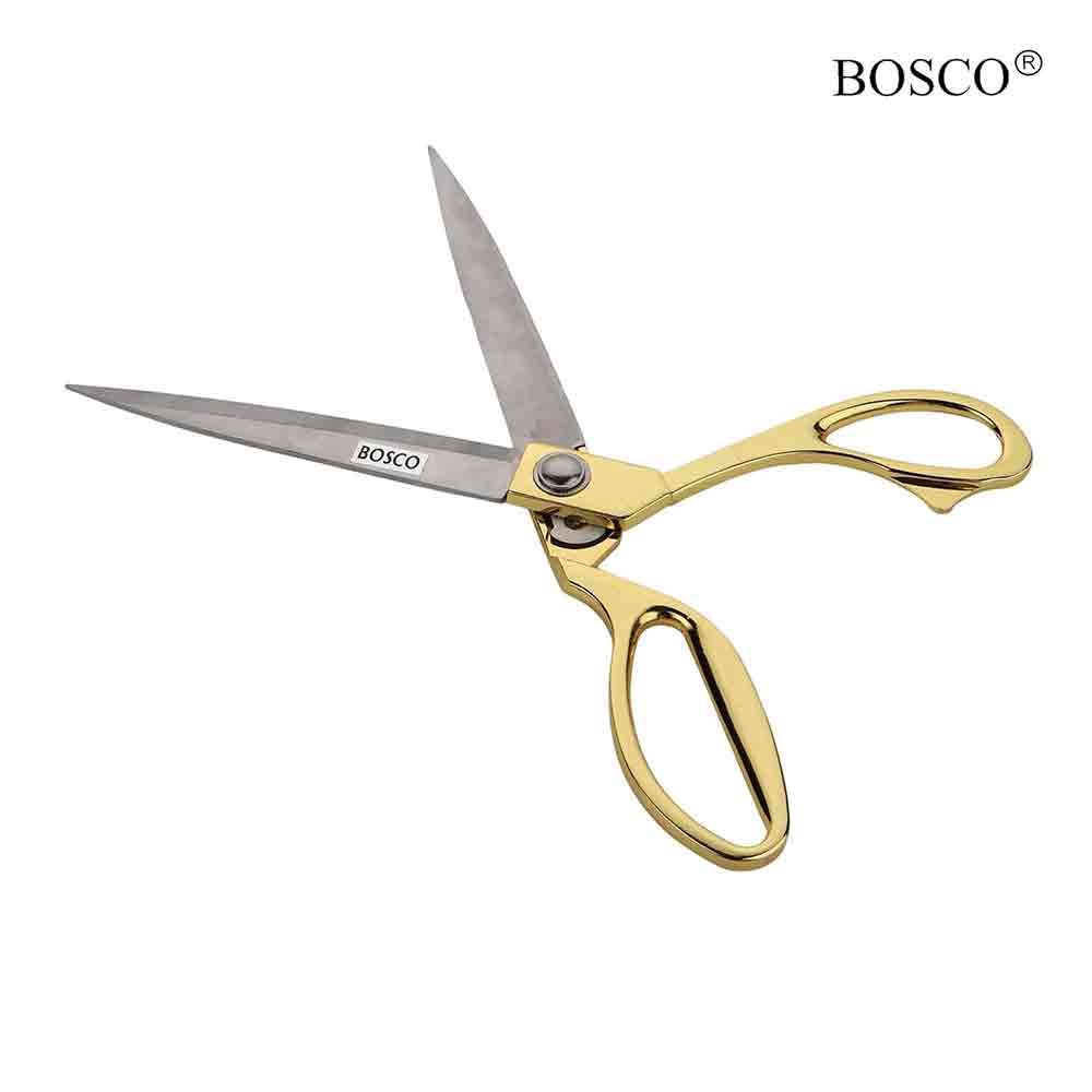 Golden Tailor Scissor 8.5 Inch – High Carbon Stainless Steel with Mirror Finish Blades, Ergonomic Golden Handle – Ultra-Sharp,Fabric Cutting Shears for Sewing, Quilting & Tailoring