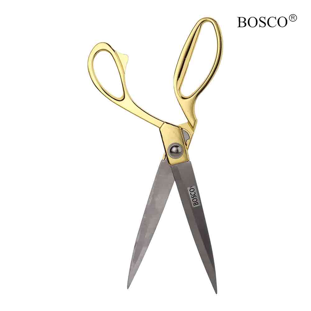 Golden Tailor Scissor 8.5 Inch – High Carbon Stainless Steel with Mirror Finish Blades, Ergonomic Golden Handle – Ultra-Sharp,Fabric Cutting Shears for Sewing, Quilting & Tailoring