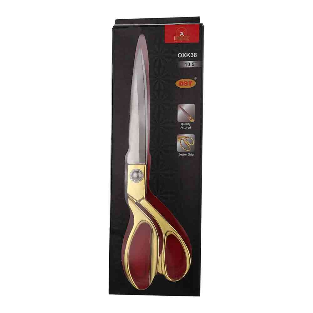 Golden Tailor Scissor 8.5 Inch – High Carbon Stainless Steel with Mirror Finish Blades, Ergonomic Golden Handle – Ultra-Sharp,Fabric Cutting Shears for Sewing, Quilting & Tailoring