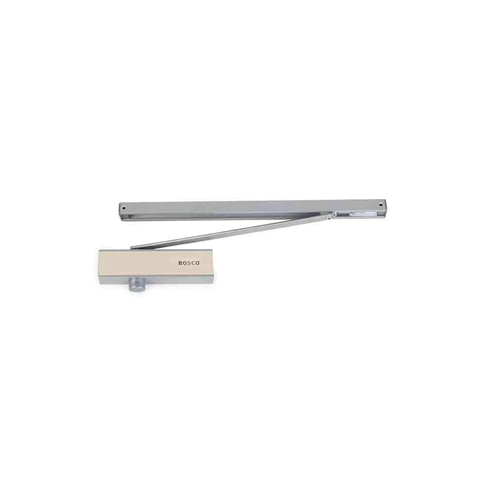 Heavy Duty Aluminium Automatic Hydraulic Double Speed Door Closer | Soft Closing Door Closer for Home and Office |Suitable for Wooden & Aluminium Doors Up to 100 kg (Silver Finish)