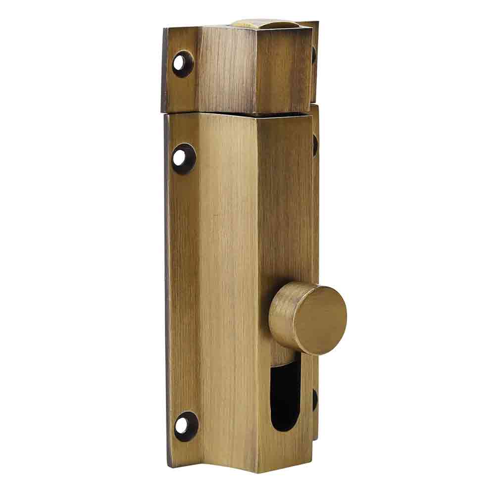 Heavy-Duty Stainless Steel Door Security Latch Lock – 4 Inch Tower Bolt with Smooth Golden Finish for Bathroom, Kitchen, Bedroom, Balcony & Office – Rustproof, Durable, Easy to Install – 1 Pc