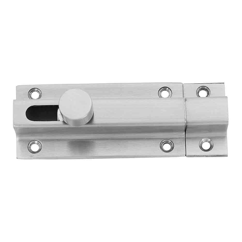 Heavy-Duty Stainless Steel Door Security Latch Lock – 4 Inch Tower Bolt with Smooth Silver Finish for Bathroom, Kitchen, Bedroom, Balcony & Office – Rustproof, Durable, Easy to Install – 1 Pc