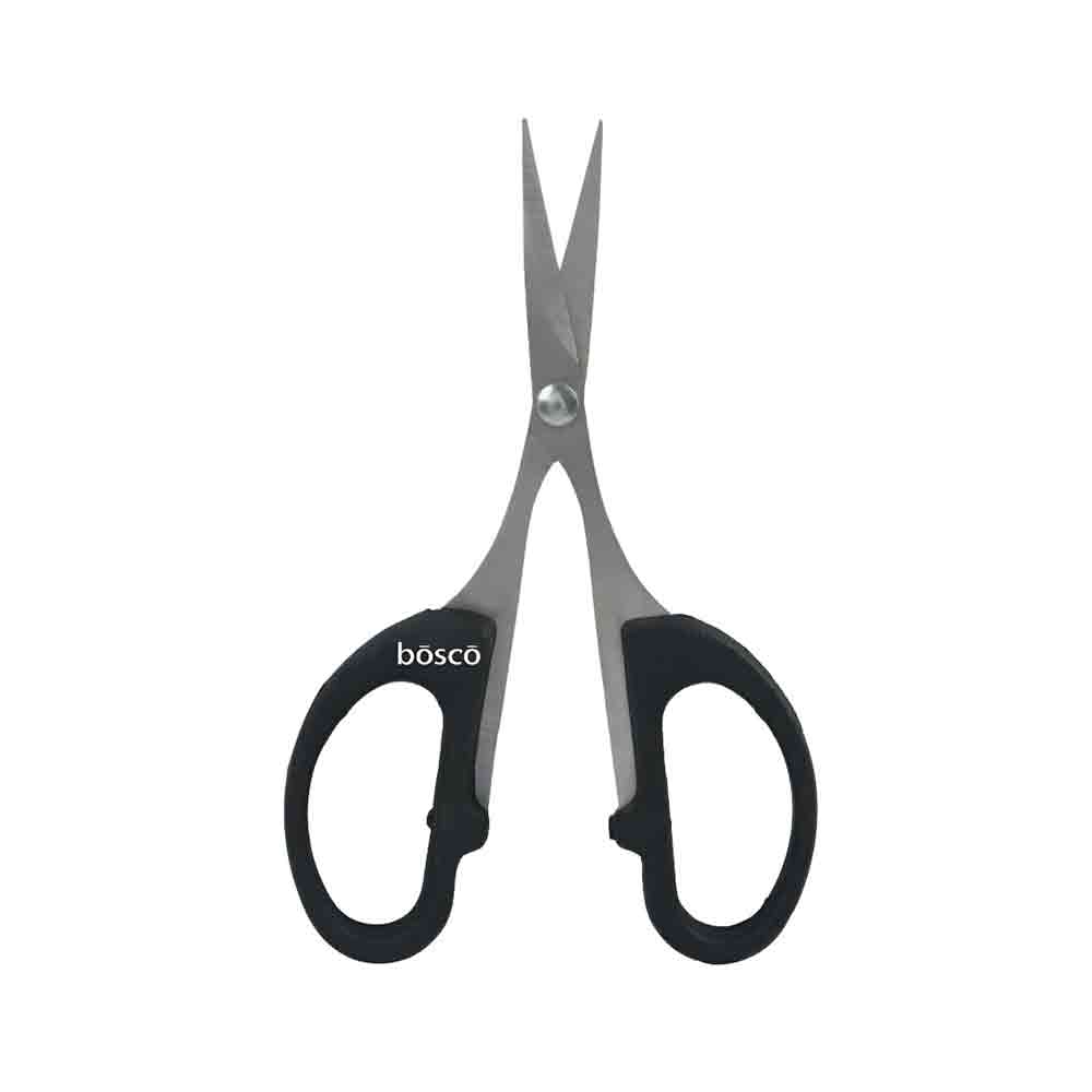 Small Stainless Steel Classic Black Scissors – Lightweight and Sharp Scissors for Office, Art & Craft, School, Home, Grooming – Smooth Action with Blade – Pack of 1