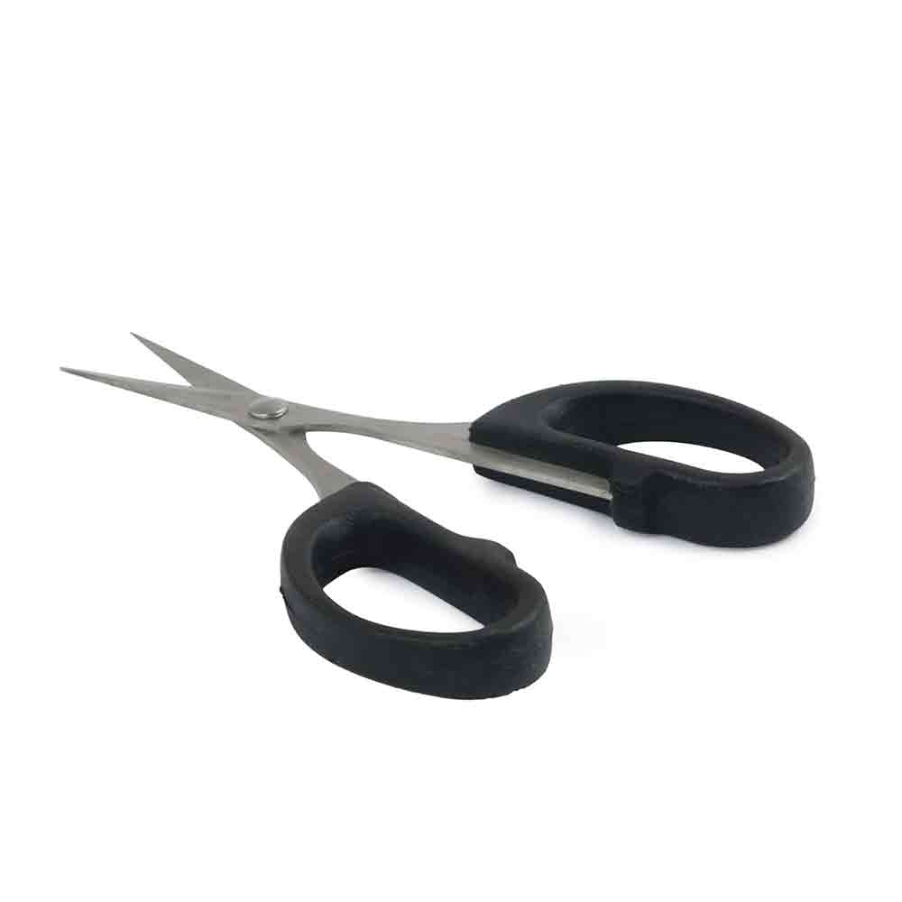 Small Stainless Steel Classic Black Scissors – Lightweight and Sharp Scissors for Office, Art & Craft, School, Home, Grooming – Smooth Action with Blade – Pack of 1