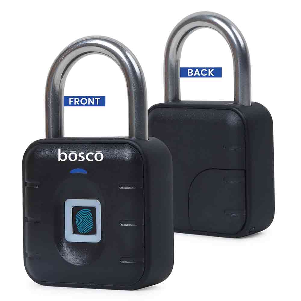 Smart Fingerprint Padlock with Fingerprint Waterproof Suitable for Bags, Suitcase, Bike, Garage Door, Cabinet, Warehouse Doors and shutters.