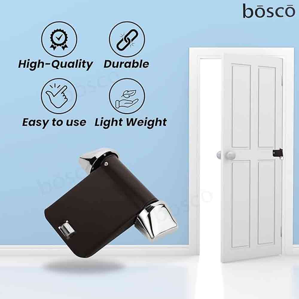 Helix Door Closer Pack of 4 – Light Duty Spring Action Automatic Door Closers for Wooden, PVC & Lightweight Aluminum Doors | Coated Iron, Adjustable Closing Speed & Tension, 5 x 4 Inches