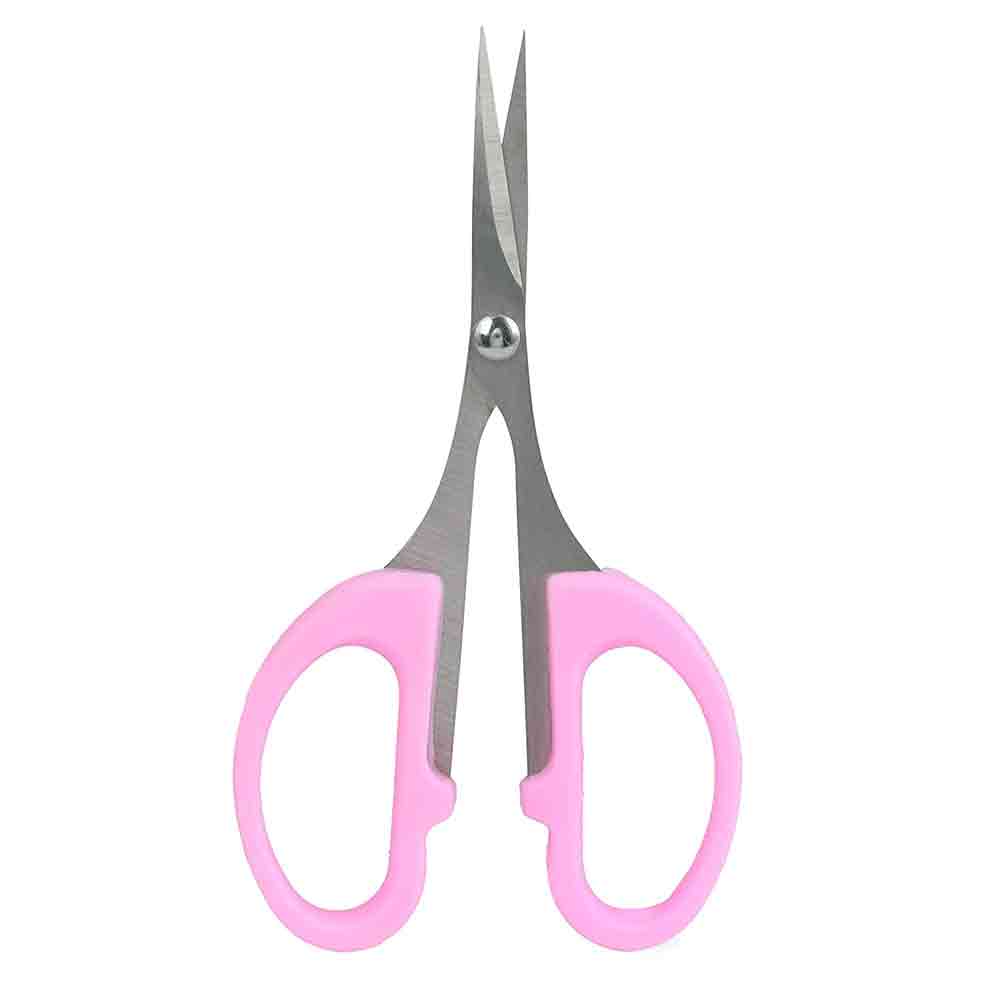 Small Stainless Steel Scissors for Home, Office, Craft, Grooming & Kitchen Use – 4-Inch All-Purpose Sharp Blade Scissor with Ergonomic Handle – Multicolour – Pack of 1